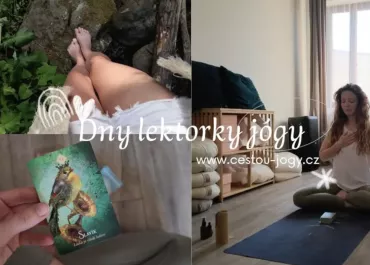 Můj první vlog - lekce jógy, poselství karty, procházka v přírodě
